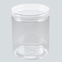 Large Caliber Clear PET Plastic Jars Round transparent Pot Wide Mouth Plastic Food Containers with transparent Screw Cap Lid