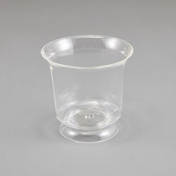 Clear Plastic Mini Flared Mousse Cup  BLACK CHERRY ICE CREAM ADVERTISING