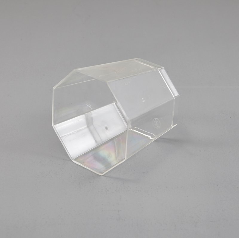 HoChong-High Quality Octagonal Style Clear Plastic Jelly Cup Dessert Cup New |-1