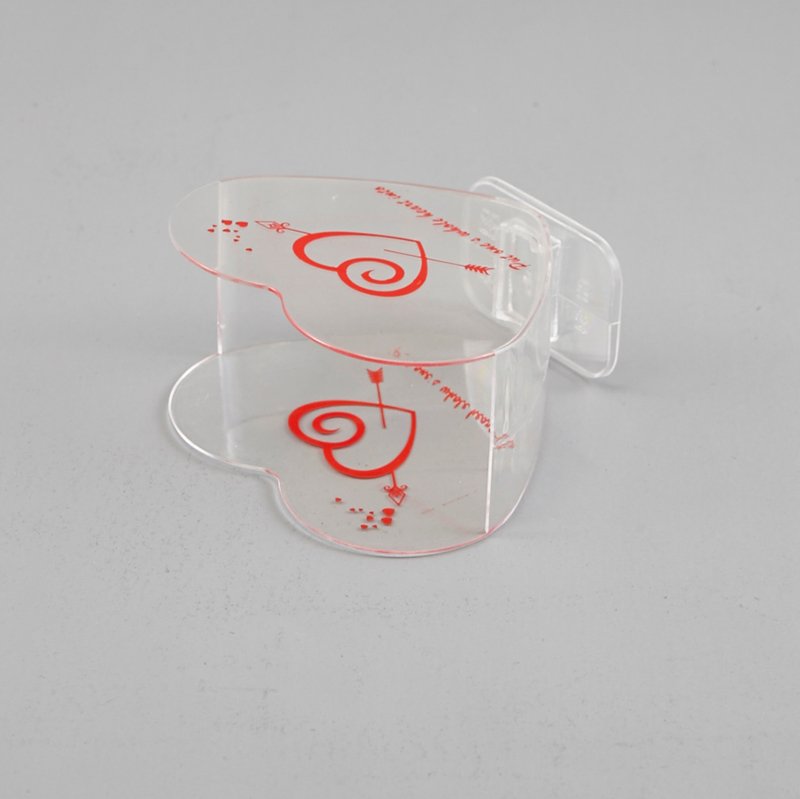 HoChong-Find Double Heart Ice Cream Cup With Clear Stand For Showing Advertisement