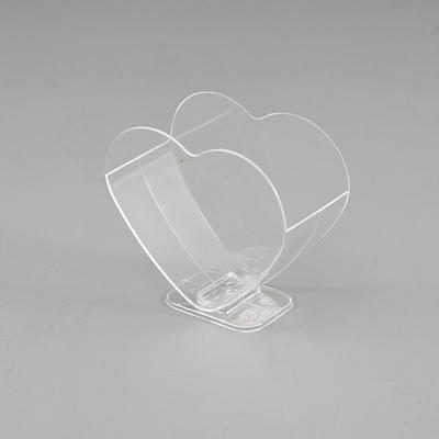 Double Heart Ice Cream Cup With Clear Stand for Showing Advertisement