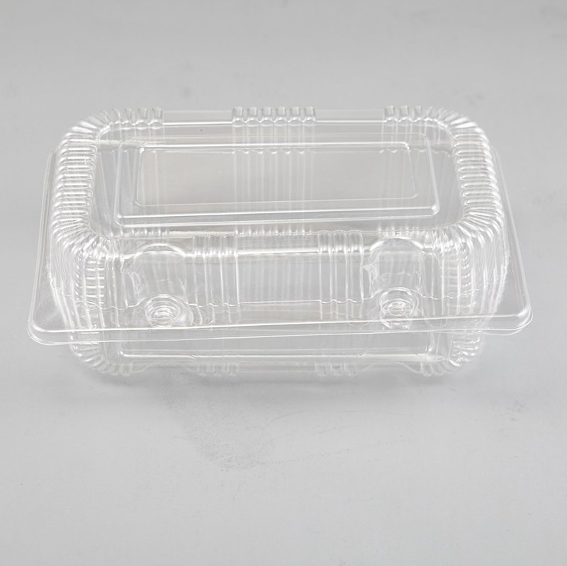 HoChong-High Quality Square Clear Food Grade Bops Material Mini Cake Take Out Container