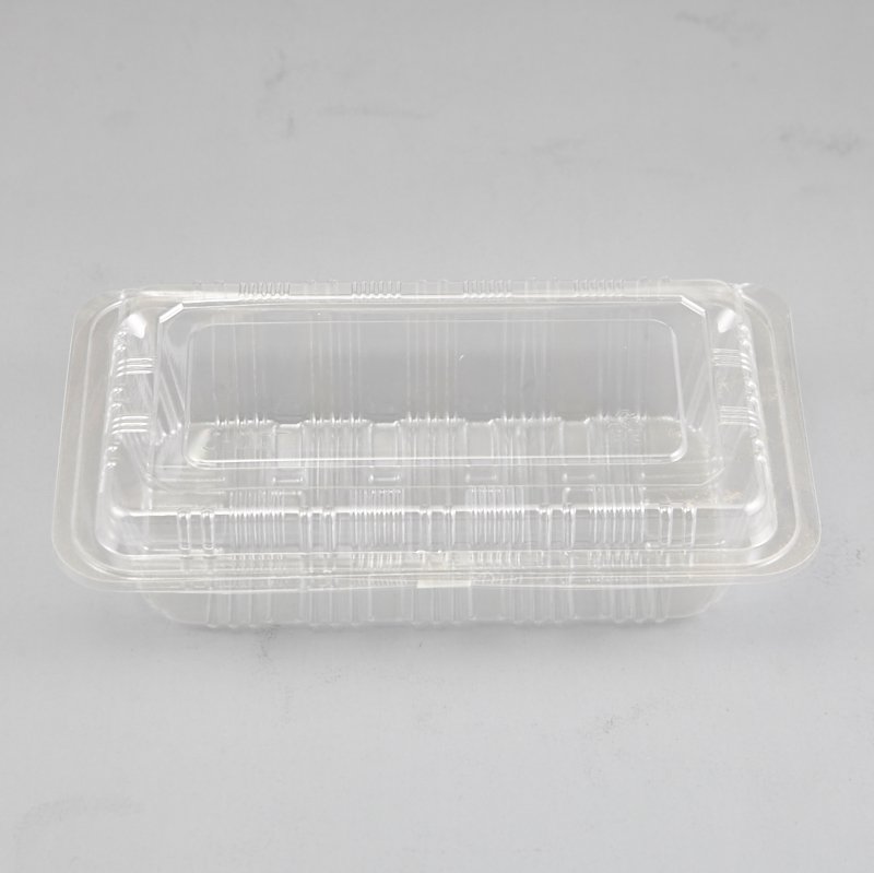 Clear Disposable Sandwich Wedge Plastic Snack Box Wtih Hinged Lid China Supplies