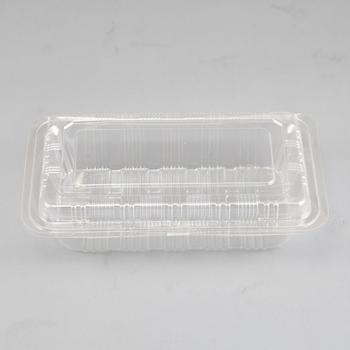 Clear Disposable Sandwich Wedge Plastic Snack Box Wtih Hinged Lid China Supplies