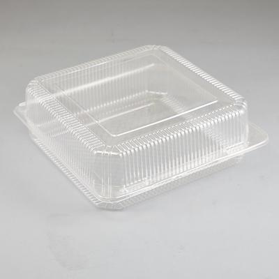 Clear Plastic Storage Case Plastic Cake Slice Box with Locking Snap