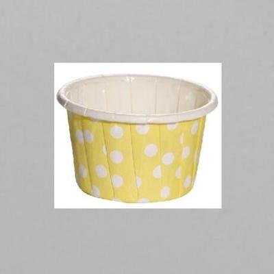Yellow Color Background Design PET Film Paper Cupcake CUP  Food Grade Material
