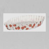 Strawberry Flowers Distinctive Leaf Type Ripple Wall Bread Cake Cup Fit Home Party