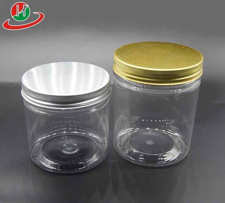 HoChong-Find 6oz - 32oz Bpa Free Crystal Clear Pet Plastic Jars Round Pot Wide