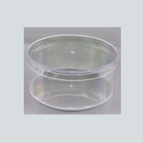 PS Plastic Jars Round transparent Pot  Food Containers with Clear Lid
