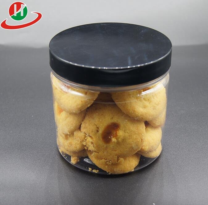 HoChong-Find Clear Pet Plastic Jars Round Transparent Pot Wide Mouth Plastic Food