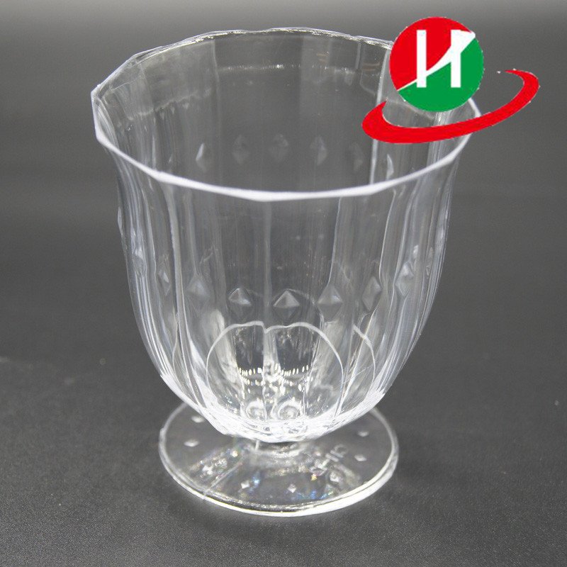 HoChong-Find 2 Oz Clear Hard Plastic Mini Dessert Cups Short Stem Wine Glasses-1