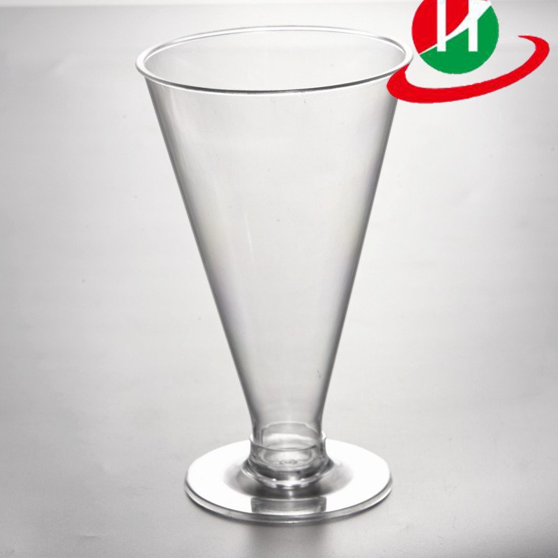HoChong-Plastic Clear Disposable Reusable Wine Goblet Cocktail Dessert Cups
