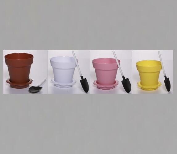 HoChong-Flower Pot Shape Diy Baking Plastic Dessert Jelly Cake Yogurt Mousse Cups