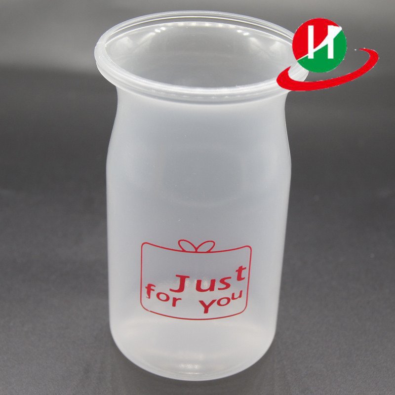 HoChong-High Quality 5-oz Plastic Glass Jars With Plastic Cap For Yogurt, Milk-1