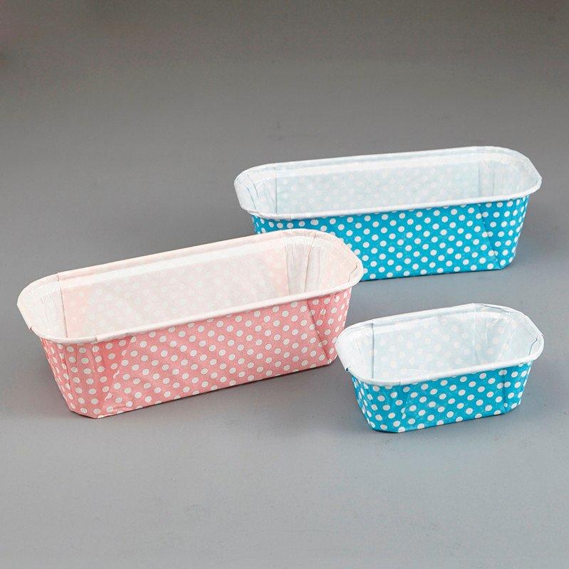HoChong-Rectangle Disposable Ripple Wall Pet Film For Baking Bread Cupcake Tray